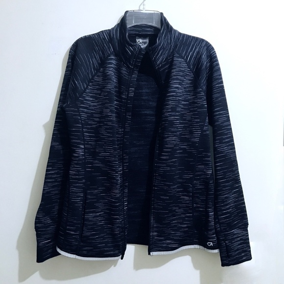GAP GAPFit Athletic Track Gym Running Zippered Jacket sz M - Picture 4 of 13